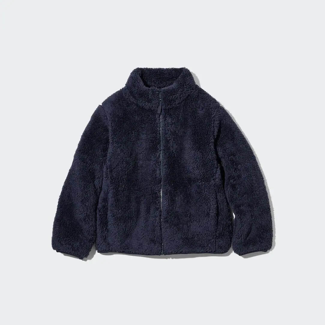 

Детский жакет Uniqlo Fluffy Fleece Zipped, темно-синий