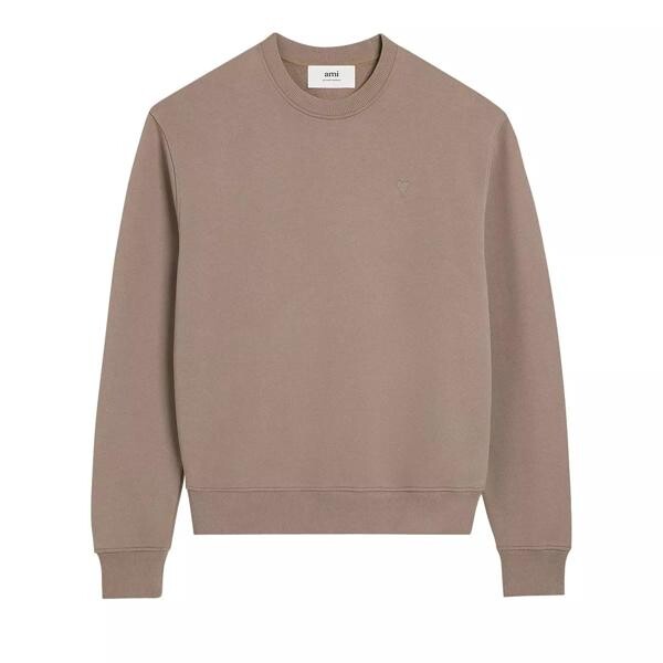 

Футболка sweat crew taupe Ami Paris, серый