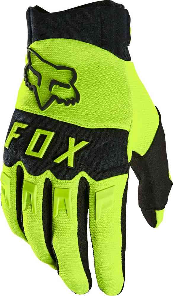 цена Перчатки для мотокросса Dirtpaw FOX, желтый/черный