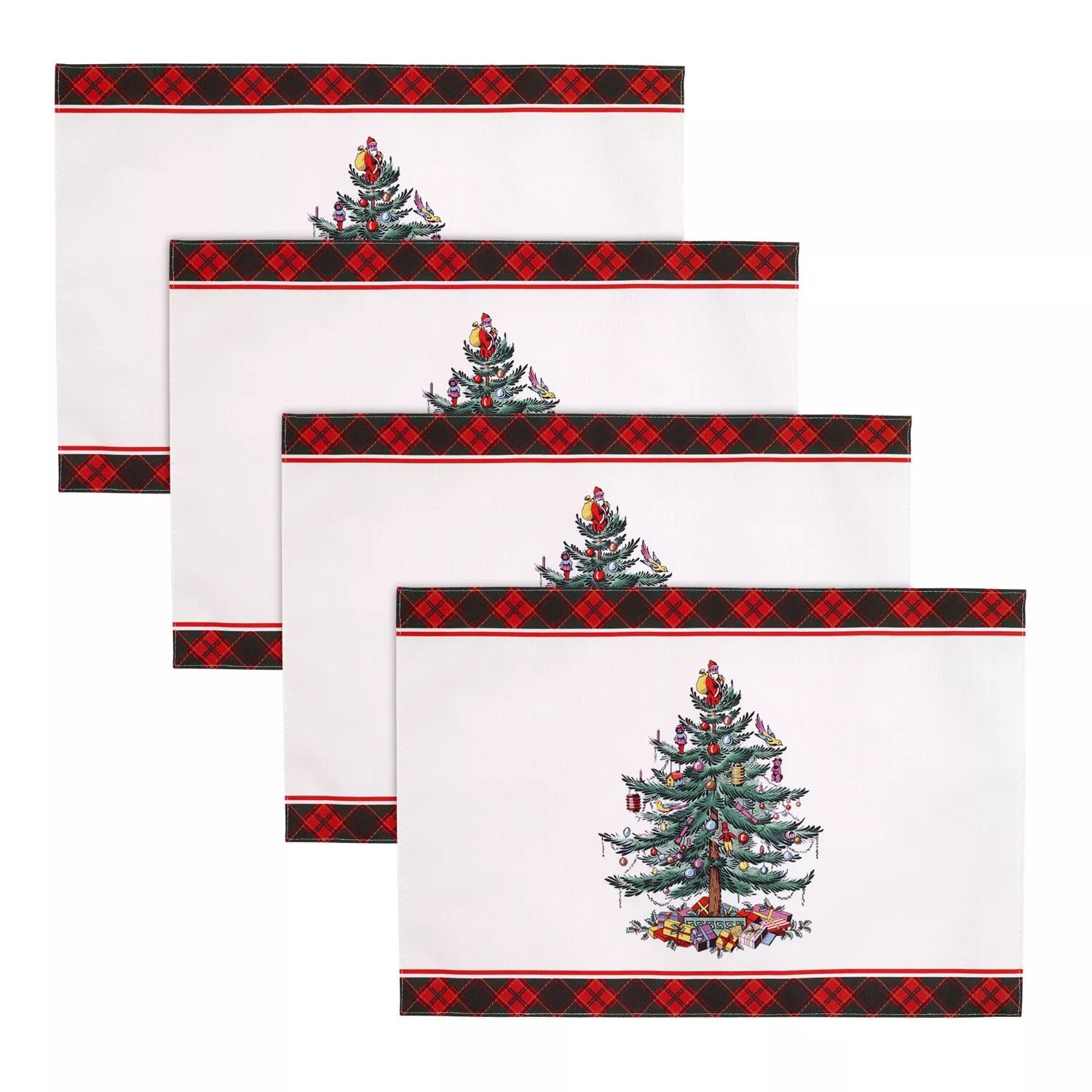 

Подставки для столовых приборов Spode Christmas Tree Tartan, 4 шт.