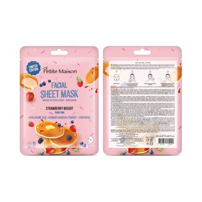 

Маска для лица Mascarilla Facial Strawberry Biscuit Petite Maison, 20 ml