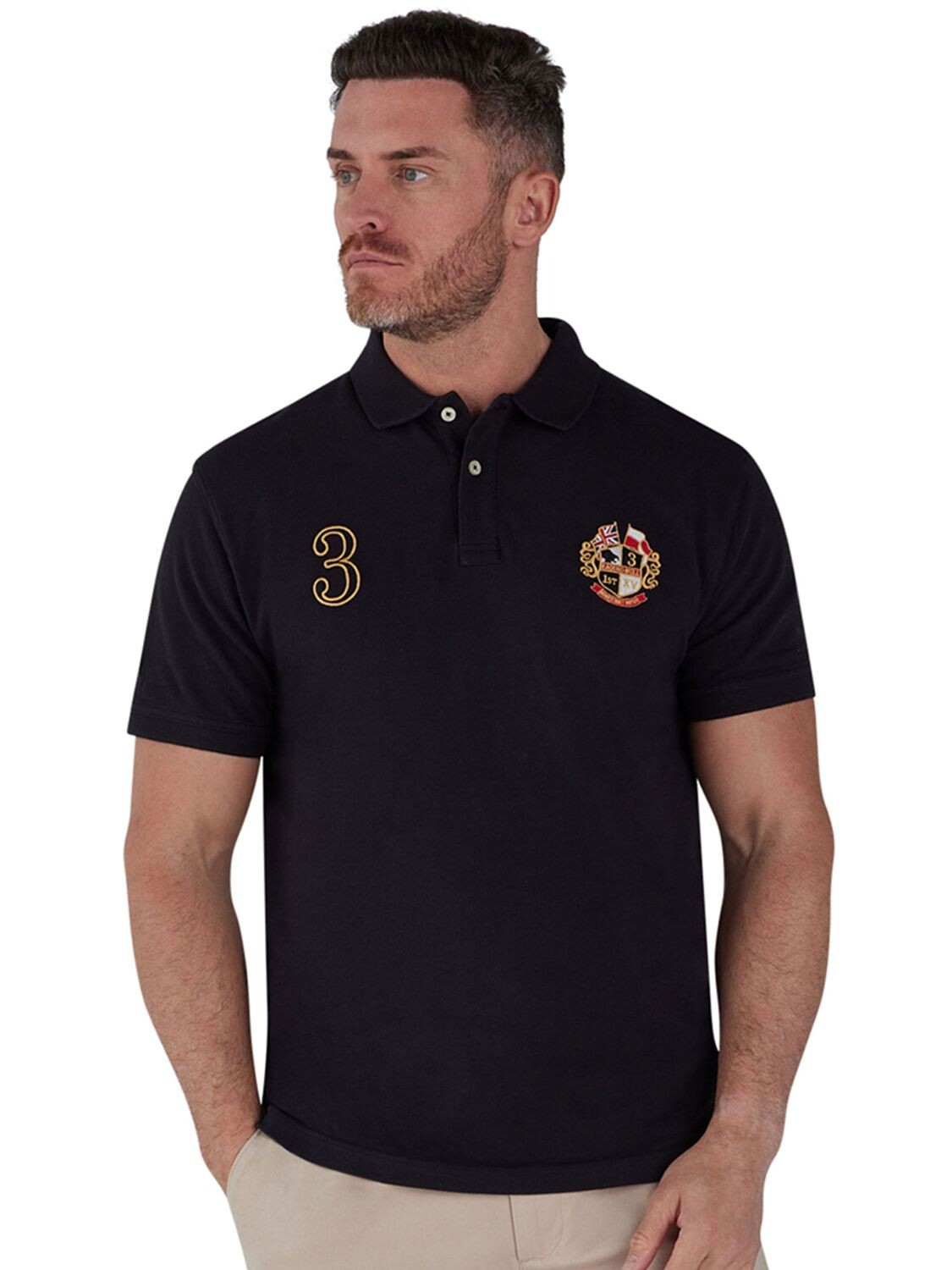 

Рубашка поло Heritage Crest Pique Raging Bull, черный