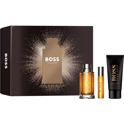 BOSS Men's The Scent Eau de Toilette Festive Gift Set 100ml Hugo Boss hugo boss scent eau de toilette 100ml male perfume