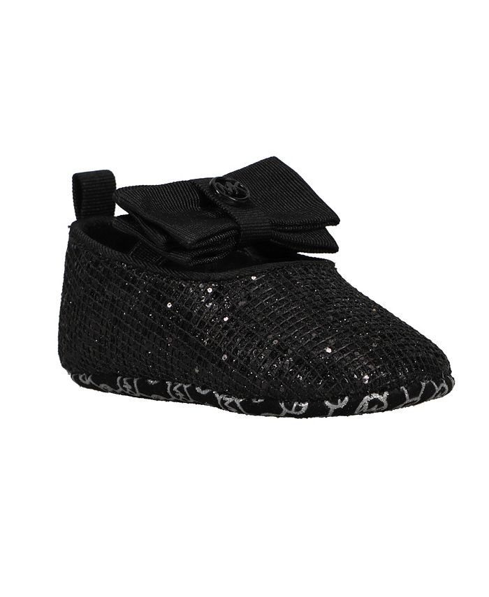 Туфли для балерины для маленьких девочек Baby Day Michael Kors, черный фото