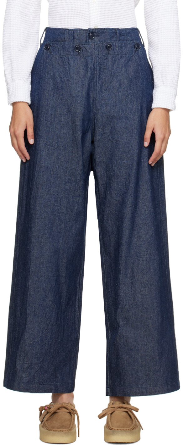 

Джинсы цвета индиго в матросском стиле Engineered Garments