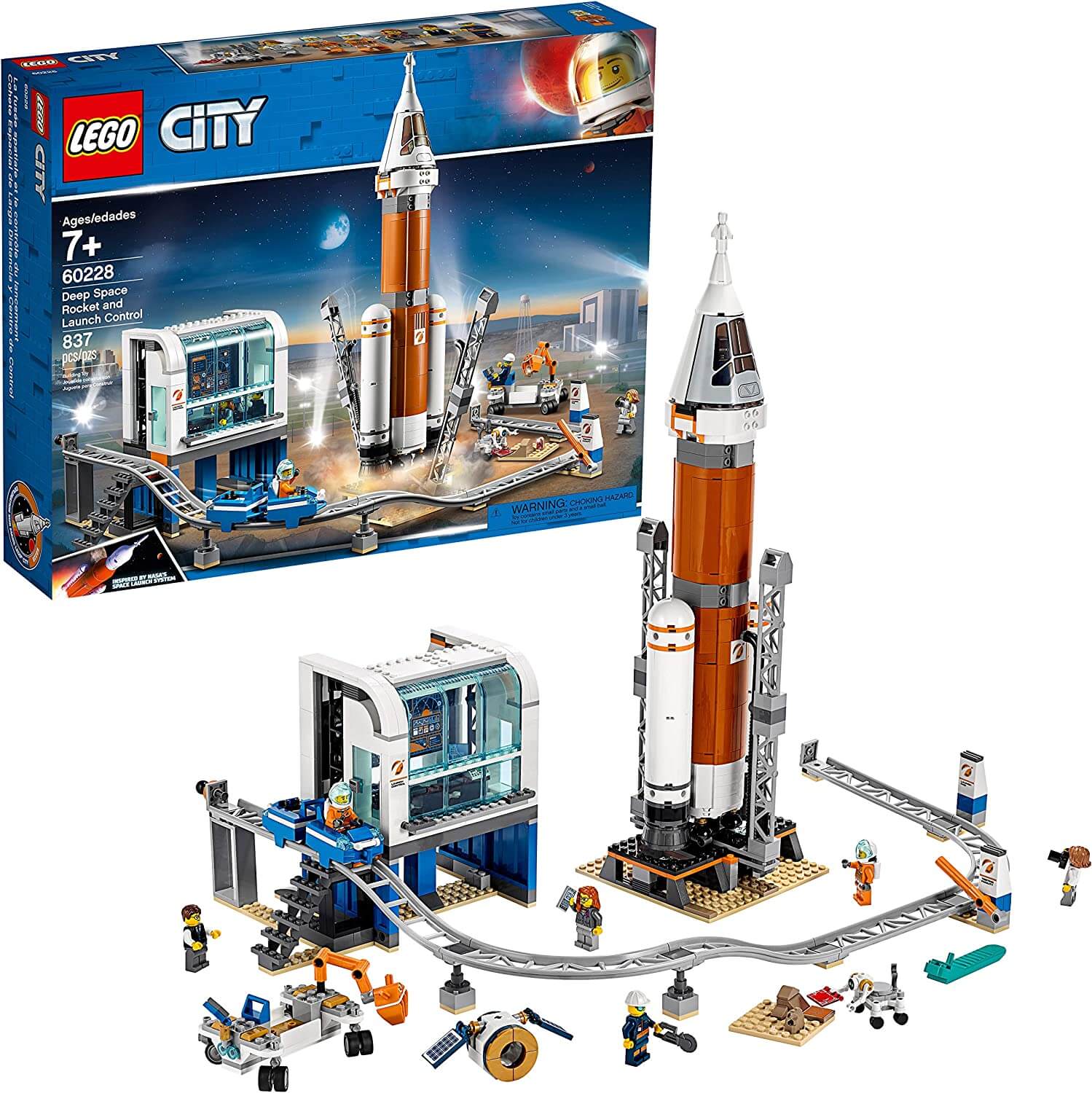 Конструктор 60228 Ракета для запуска в далекий космос и пульт управления запуском LEGO City конструктор lego city 60433 модульная космическая станция
