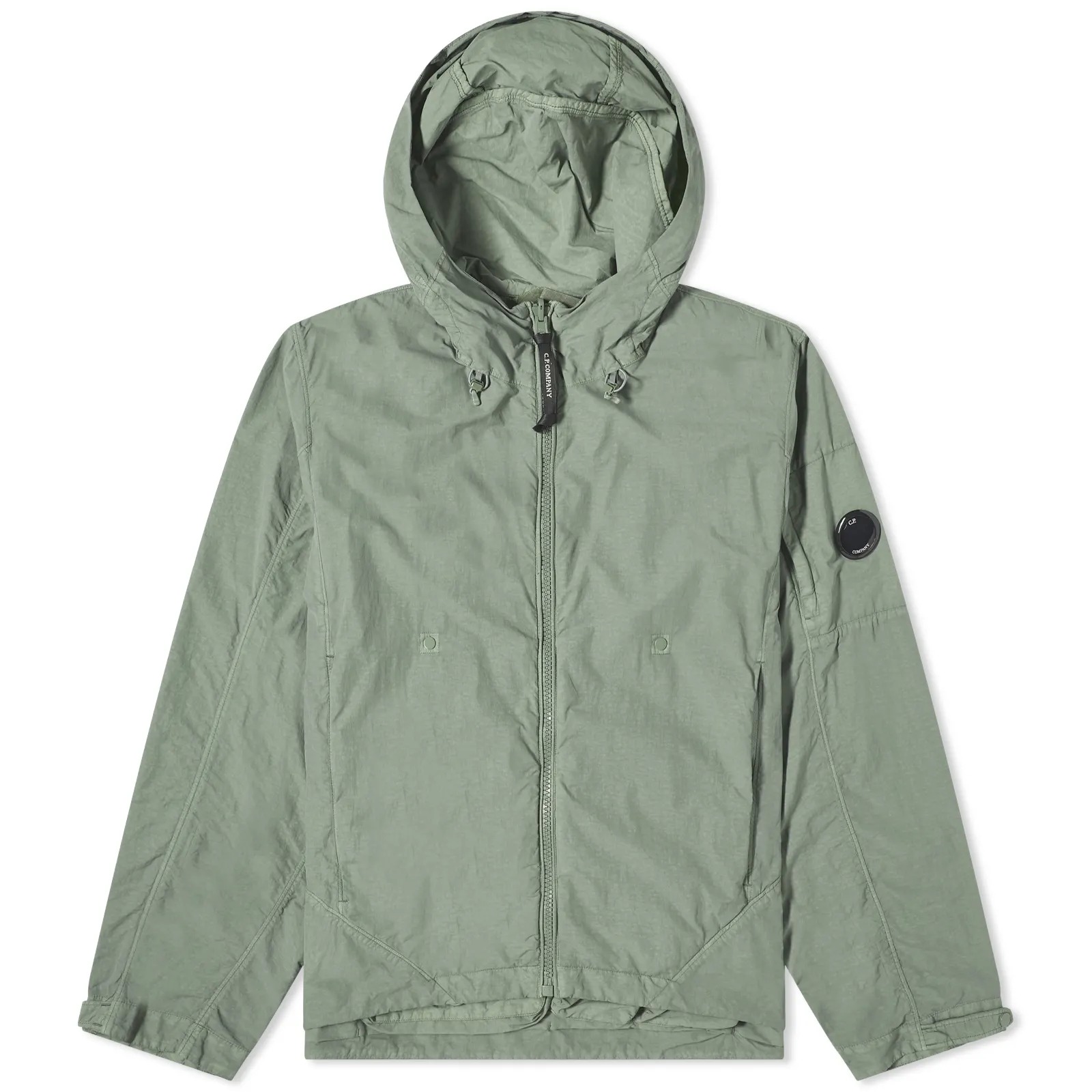 Куртка C.P.Company Flatt Nylon Reversible Hooded, зеленый куртка gucci reversible ripstop nylon черный