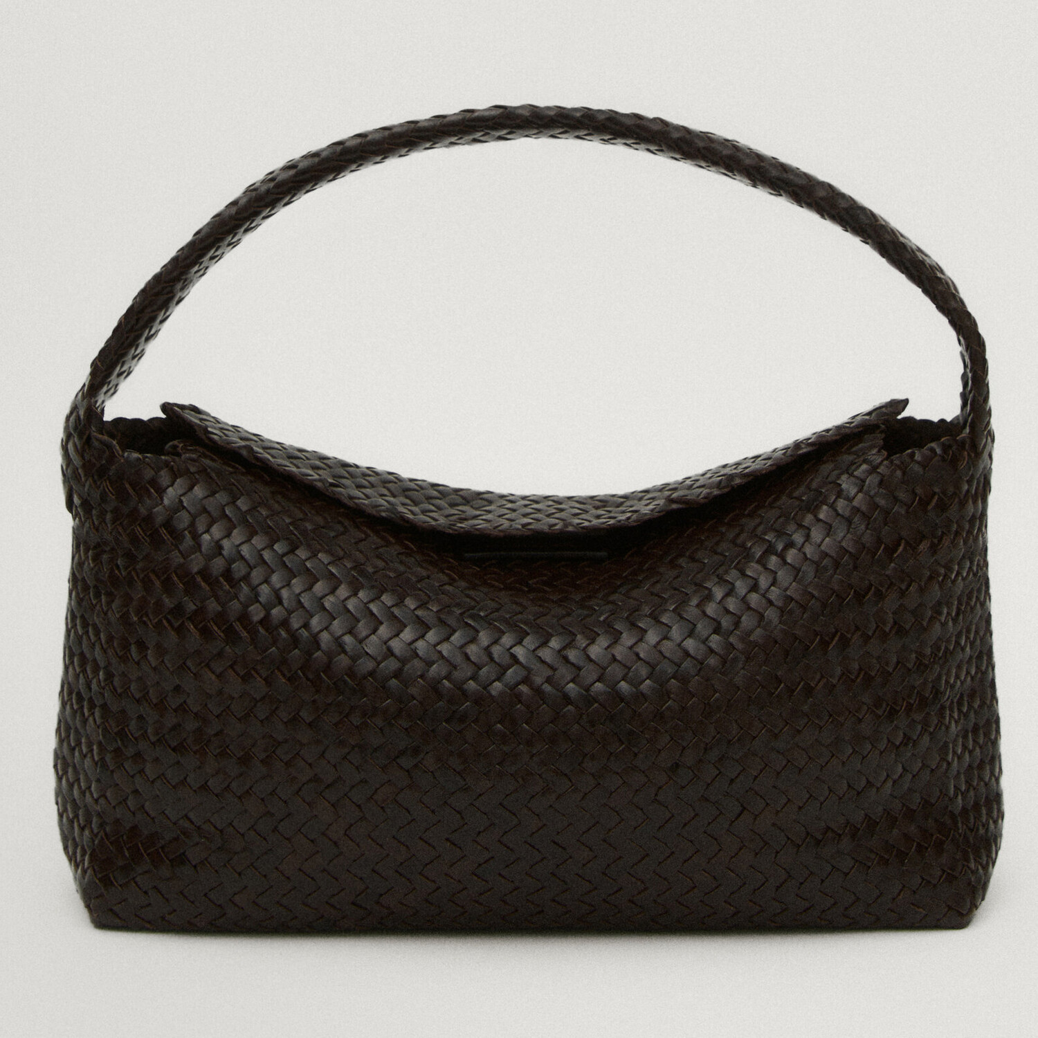 

Сумка Massimo Dutti Woven Nappa Leather, коричневый