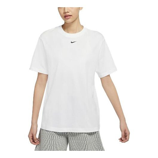 

Футболка (WMNS) Nike AS W Nike Sportswear ESSNTL Tee BF LBR White DN5698-100, белый