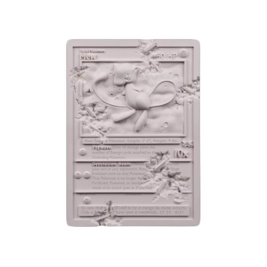 

Скульптура Daniel Arsham x Pokemon Crystalized Mew Card, светло-фиолетовый