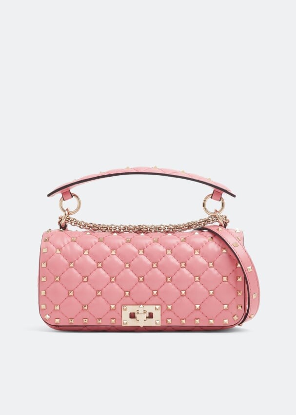 

Сумка VALENTINO GARAVANI Rockstud Spike shoulder bag, розовый