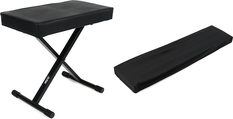 

Стойки для сцены KT7800+ Deluxe X-Style Bench Bundle с чехлом для клавиатуры Gator GKC-1648 для 88-клавишных клавиатур On-Stage + Gator KT7800+=1 GKC-1648=1