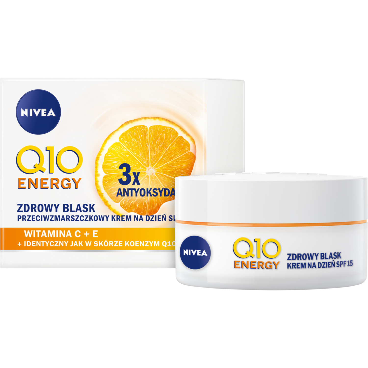 Nivea Q10 Energy Дневной крем для лица с витамином С и SPF15, 50 мл - фото