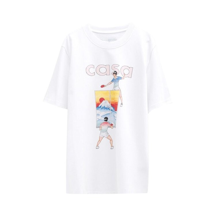 

Футболка Casablanca T-Shirt Fuji Ping Pong, белый