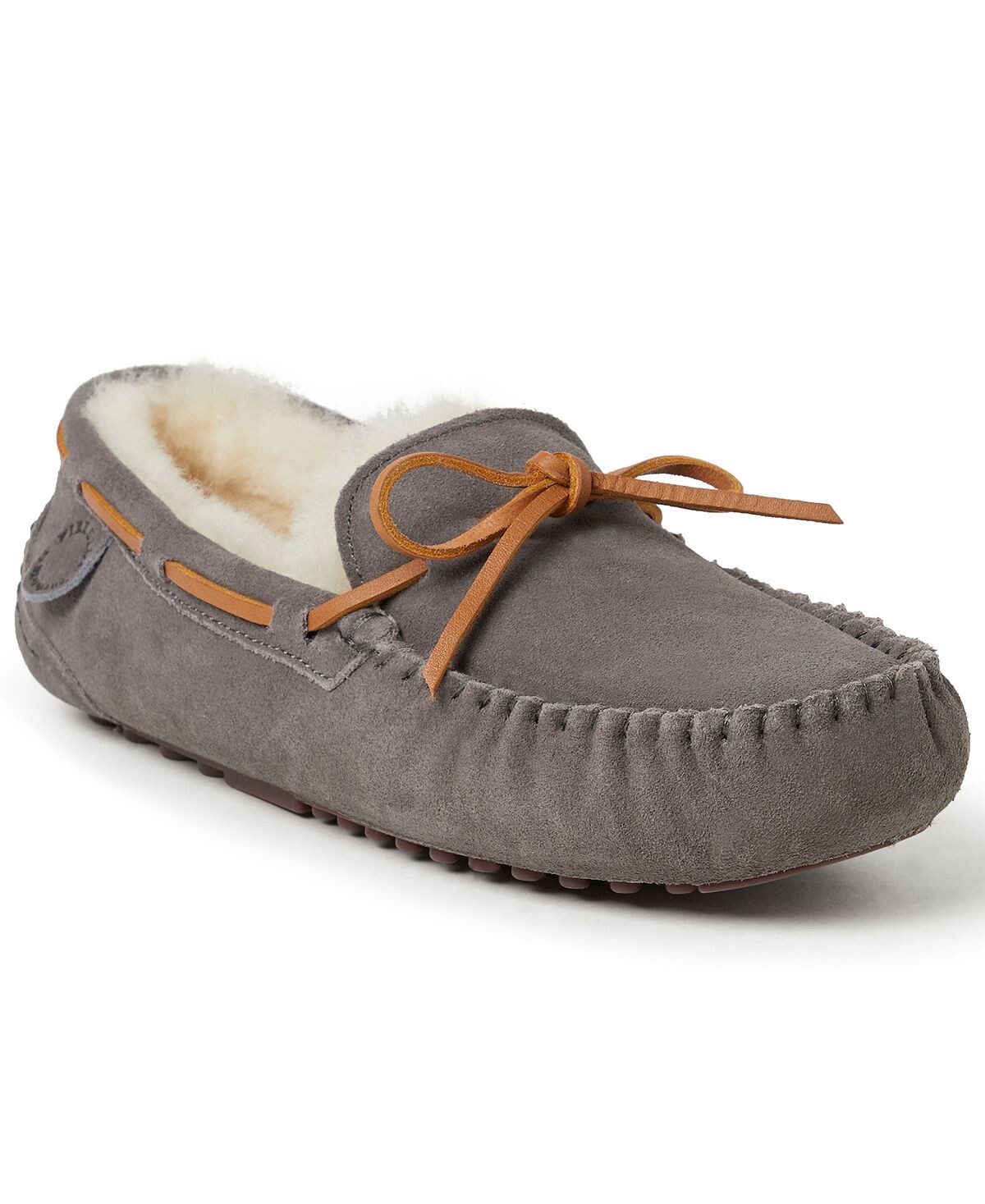 

Мужские тапочки из натуральной овчины victor moccasin lace tie Dearfoams, серый