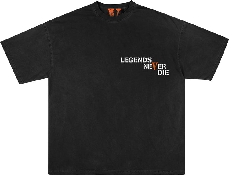 Футболка Vlone x Juice WRLD 999 T-Shirt 'Black', черный винил 12 lp juice wrld legends never die
