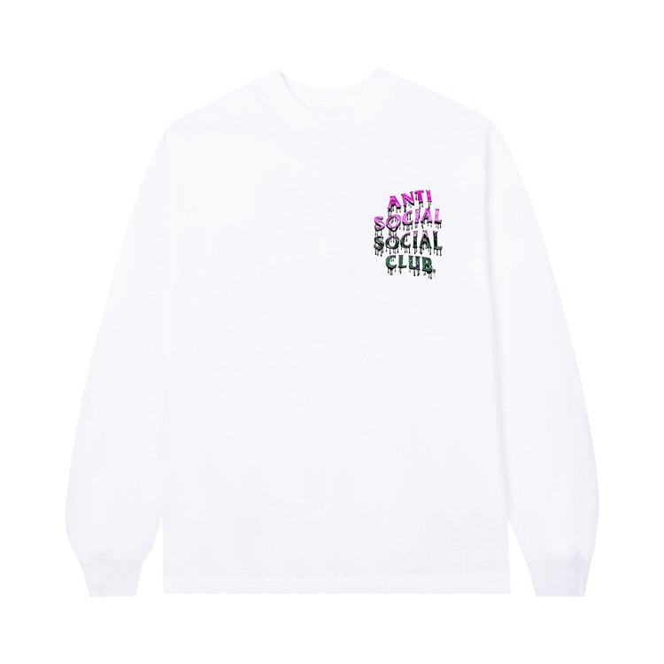 Лонгслив Anti Social Social Club Mind Melt Long-Sleeve Tee 'White', белый - фото