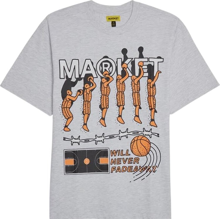 

Футболка Market Jump Shot Tee 'Ash', серый