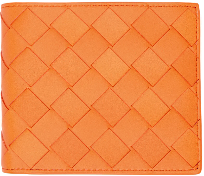 

Оранжевый кожаный кошелек Bifold Intrecciato Bottega Veneta