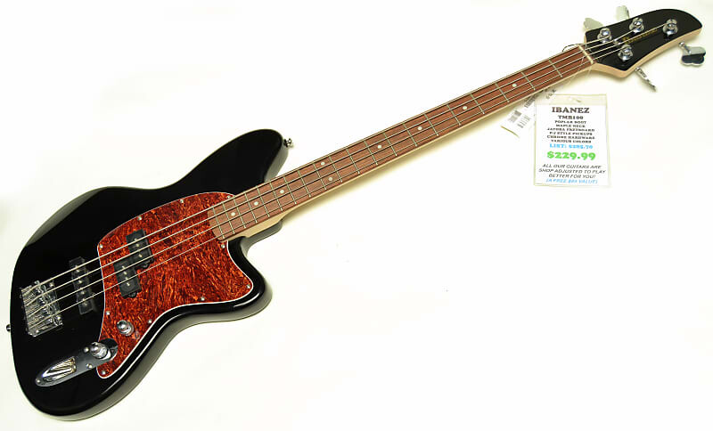 

Ibanez TMB100 Electric Bass Guitar Black Finish Профессиональная настройка!