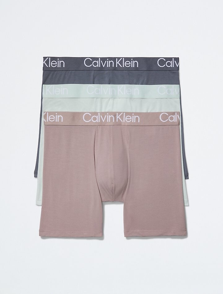 

Ультрамягкие трусы-боксеры Modern 3-Pack Calvin Klein, серый