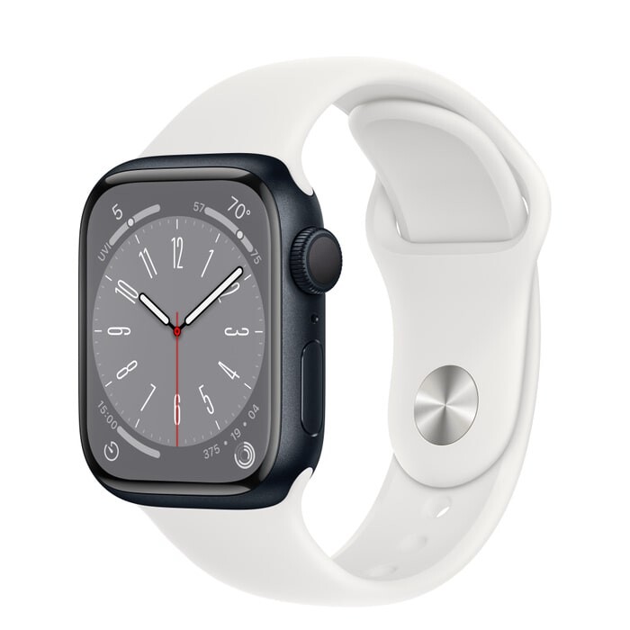 

Умные часы Apple Watch Series 8 (GPS), 41 мм, S/M, белый