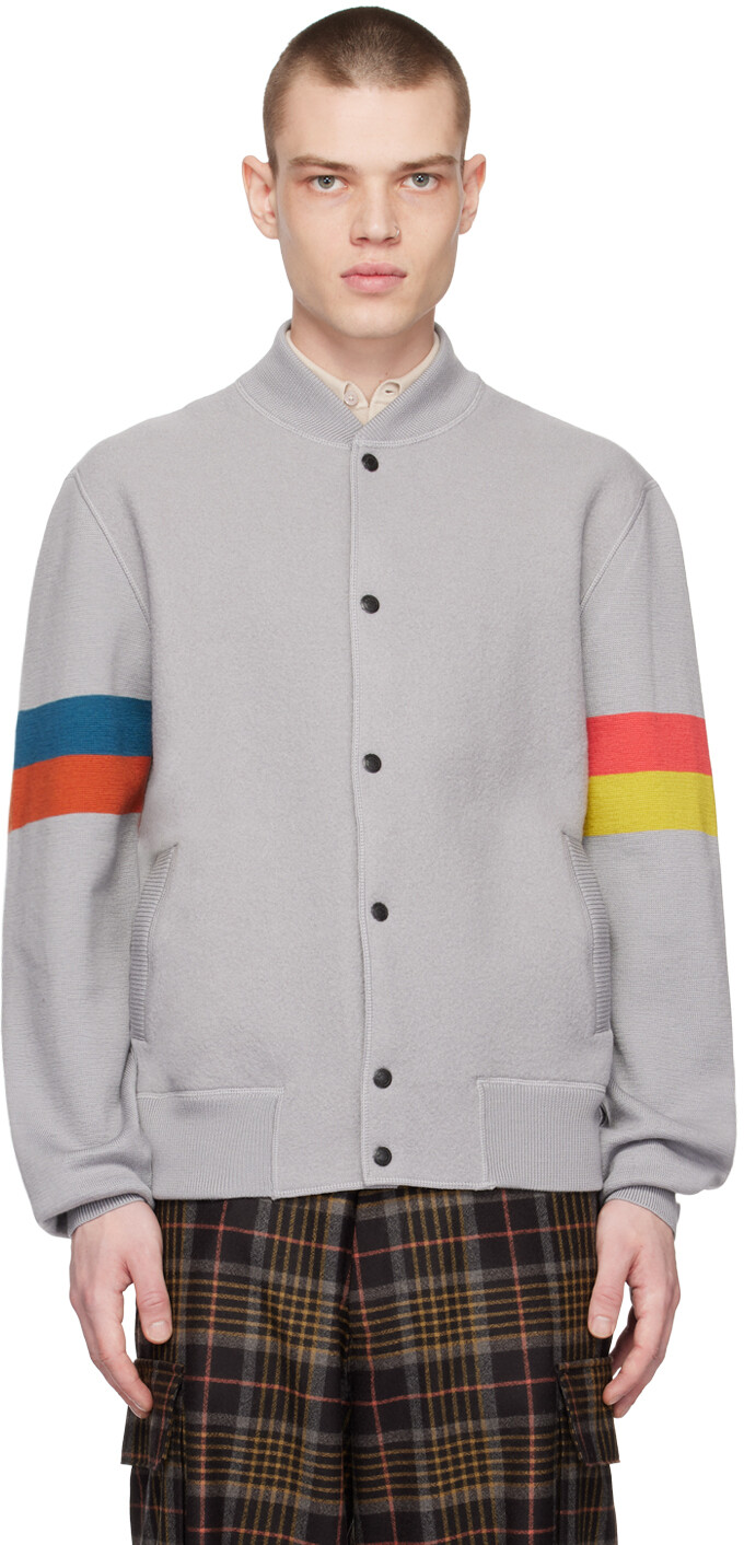 

Серый бомбер в полоску Paul Smith