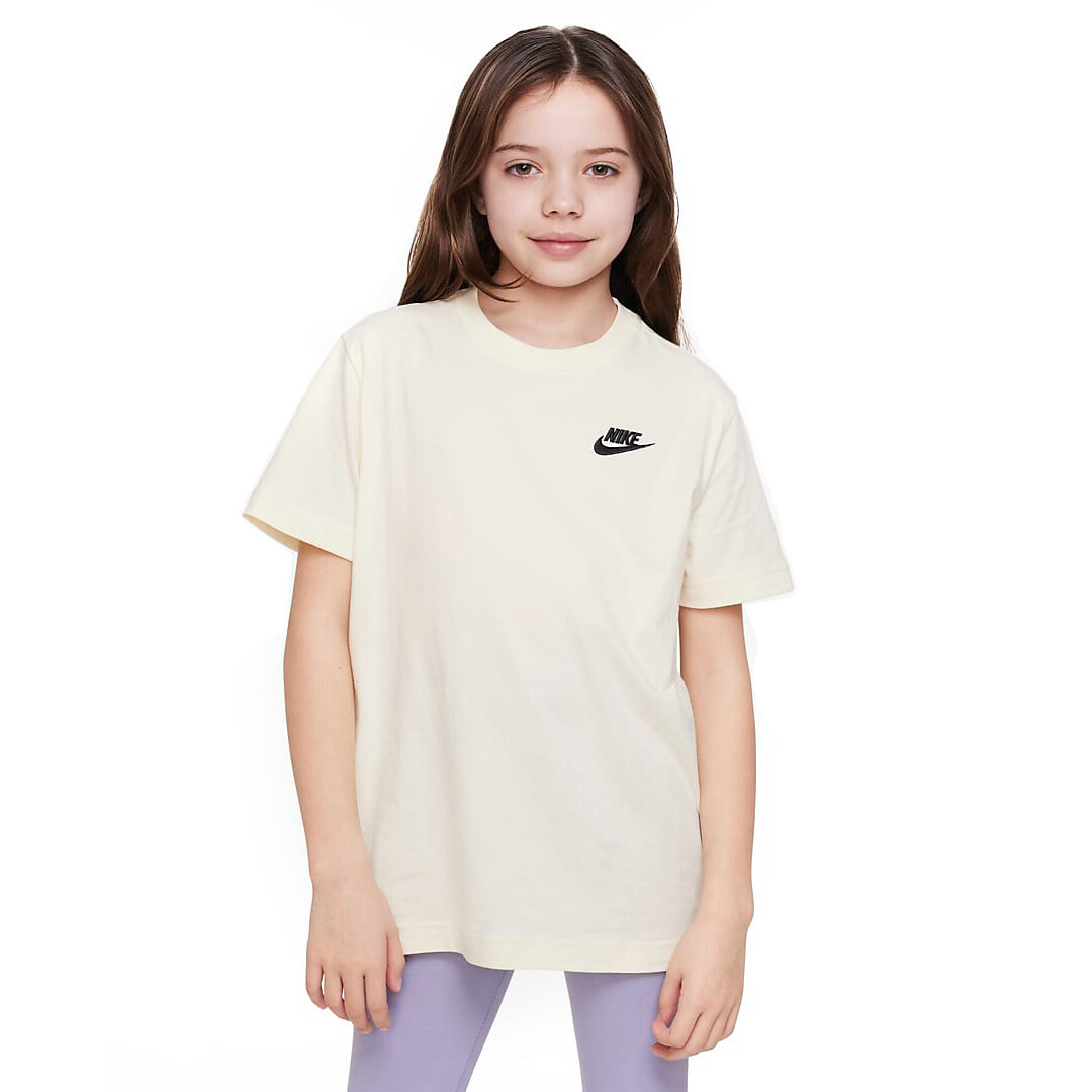 

Футболка Nike Sportswear Older Kids', кремовый/черный