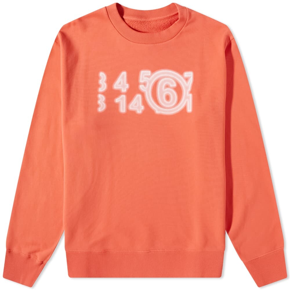 

Толстовка Maison Margiela Zoom Logo Crew Sweat, Оранжевый