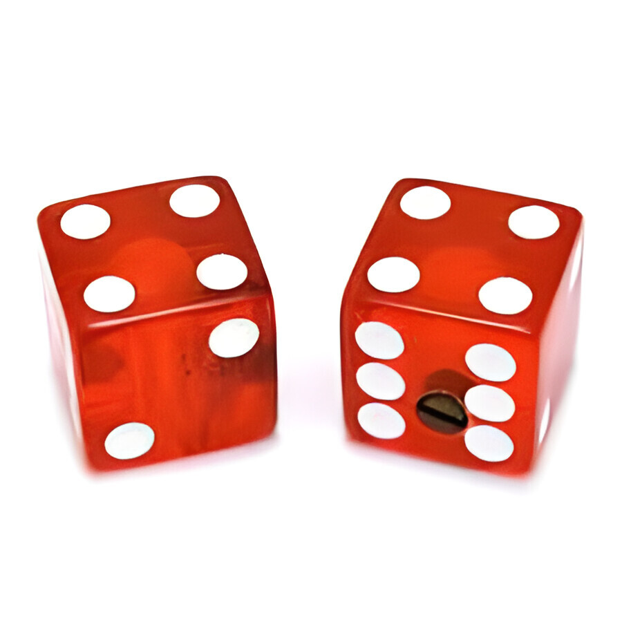 

Прозрачные ручки AllParts Red Dice - 2 шт. - универсальные для гитары и баса