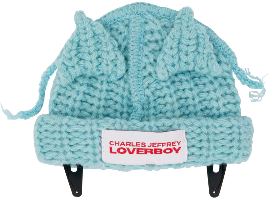 

SSENSE Эксклюзивная синяя мини-заколка-бини с короткими ушами SSENSE Charles Jeffrey Loverboy