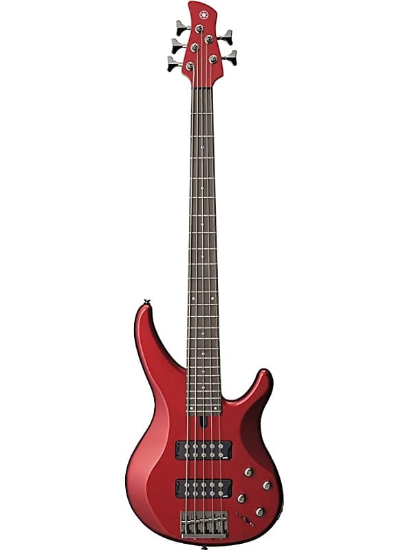 цена Yamaha TRBX305 5-струнная бас-гитара с палисандровой накладкой 2010-х годов - Candy Apple Red TRBX305 5-String Bass with Rosewood Fretboard
