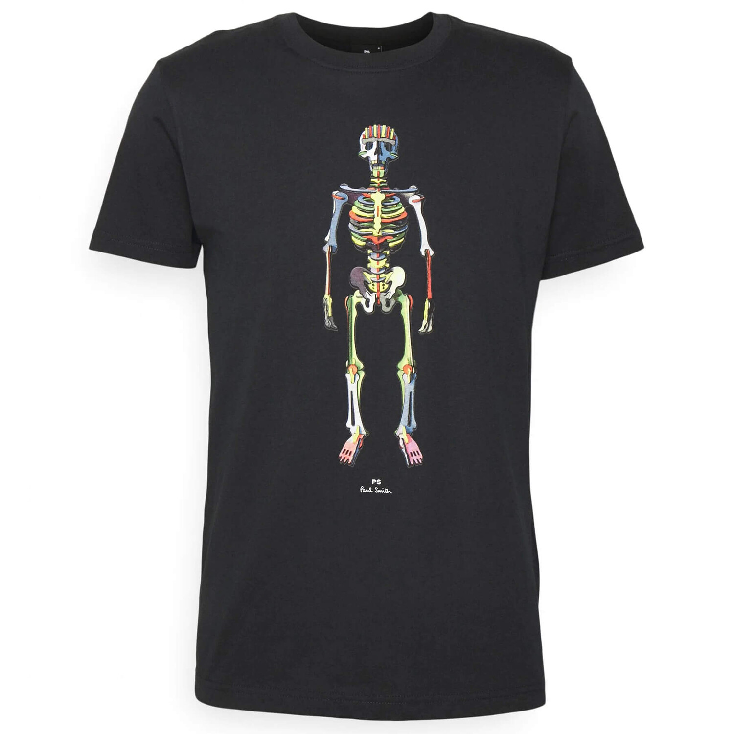 

Футболка PS Paul Smith Skeleton, черно-синий