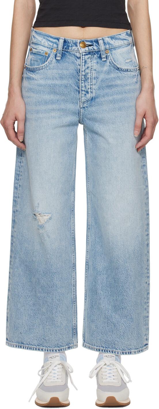 

Синие джинсы широкого кроя Andie rag & bone