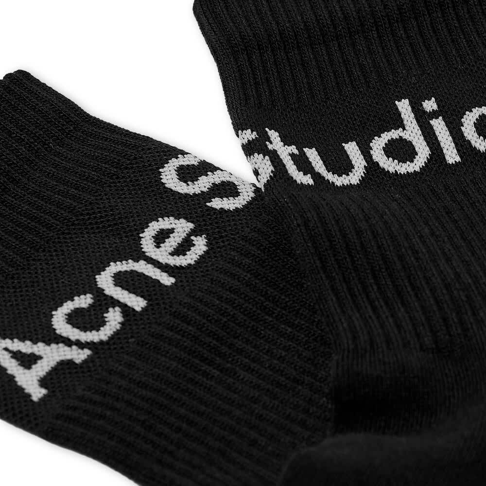 

Короткие носки в рубчик с логотипом Acne Studios