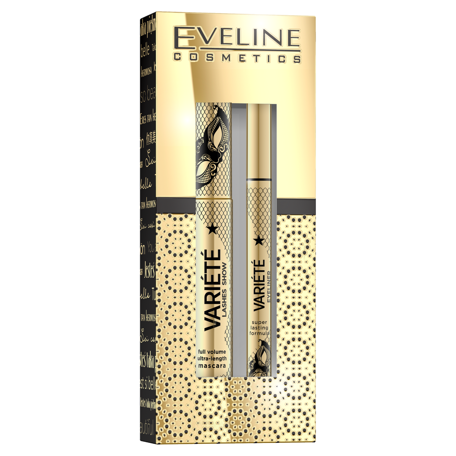 Eveline cosmetics variete lashes show. Эвелин variete тушь. Тушь Eveline variete. Eveline карандаш для глаз variete.