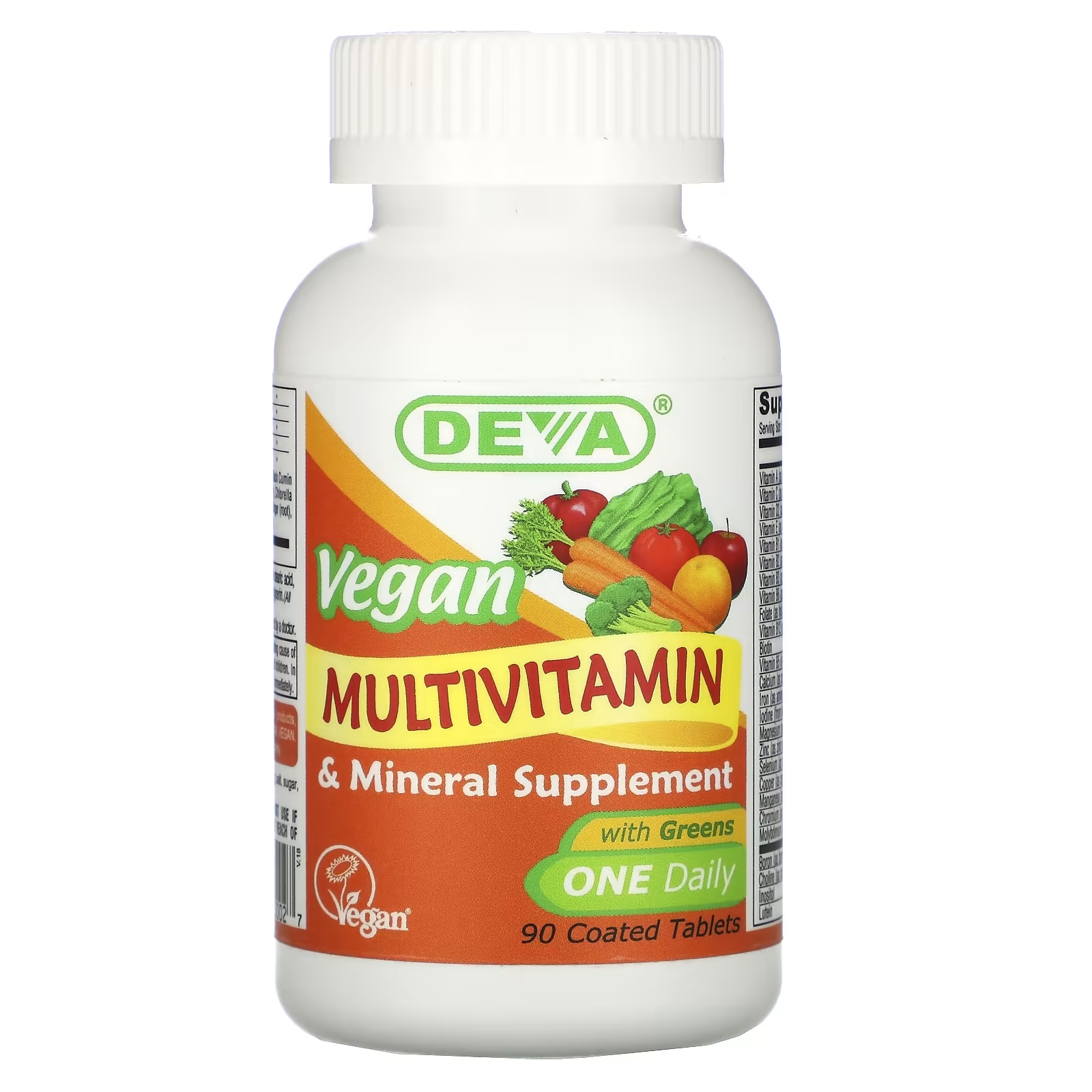 Deva мультивитаминная и минеральная добавка для веганов один раз в день, 90 таблеток new chapter ежедневная мультивитаминная добавка для мужчин от 55 лет один раз в день 96 вегетарианских таблеток