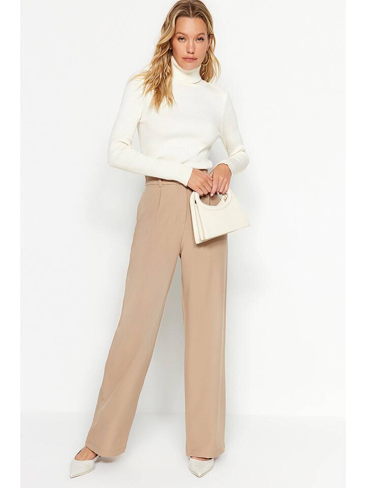

Брюки trendyol Marlenehose, бежевый