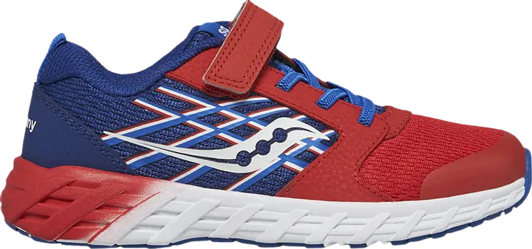 

Кроссовки Saucony Wind 2.0 A/C Big Kid Red Blue, красный