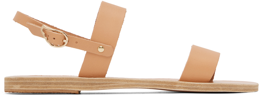 Светло-коричневые сандалии Clio Ancient Greek Sandals