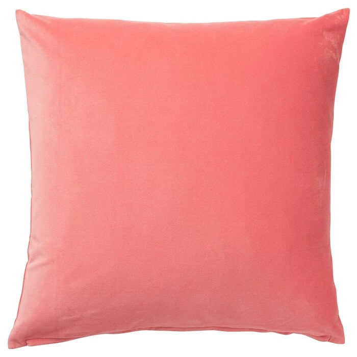 цена Чехол на подушку Ikea Sanela, светло-коричнево-красный