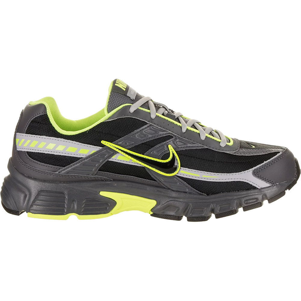 Кроссовки Nike Initiator, чёрный/серый/лимонный 2021 men s marathon running shoes super lightweight walking jogging sports sneakers breathable athletic running trainers