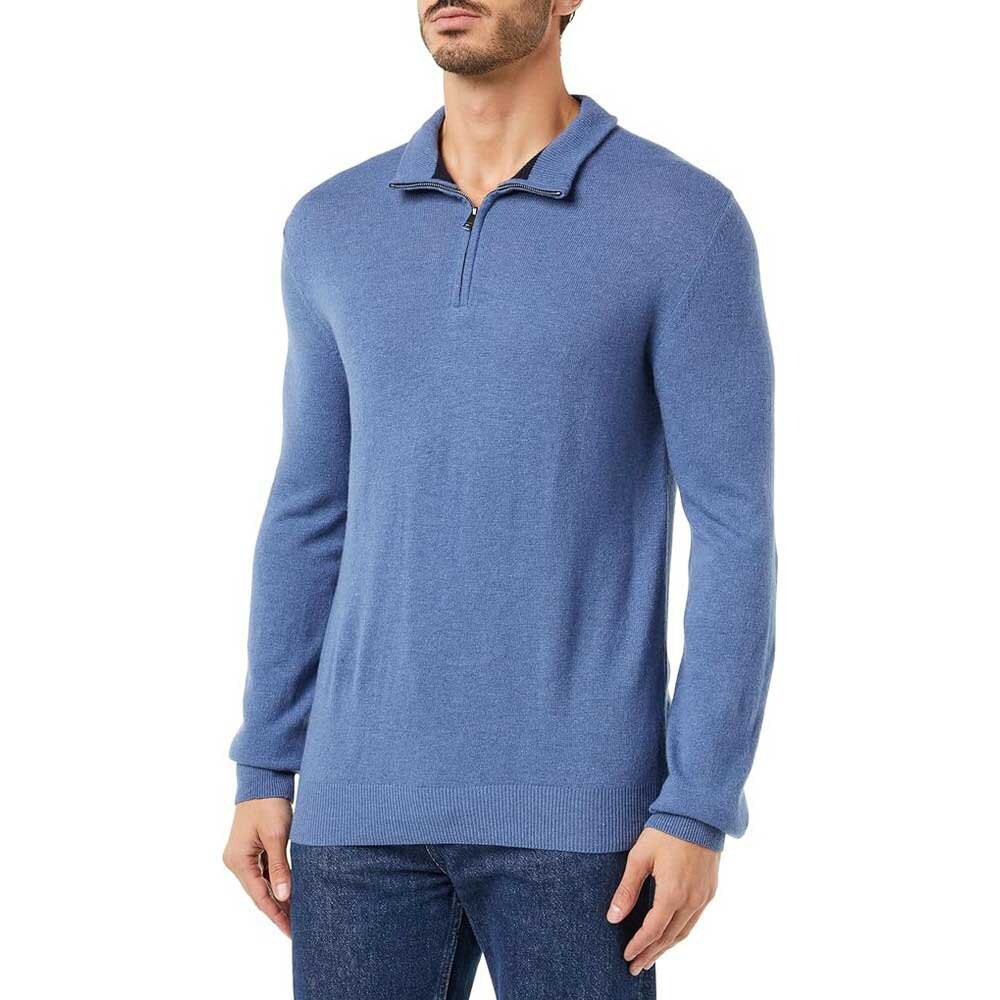 

Свитер Hackett Merino Half Zip, синий