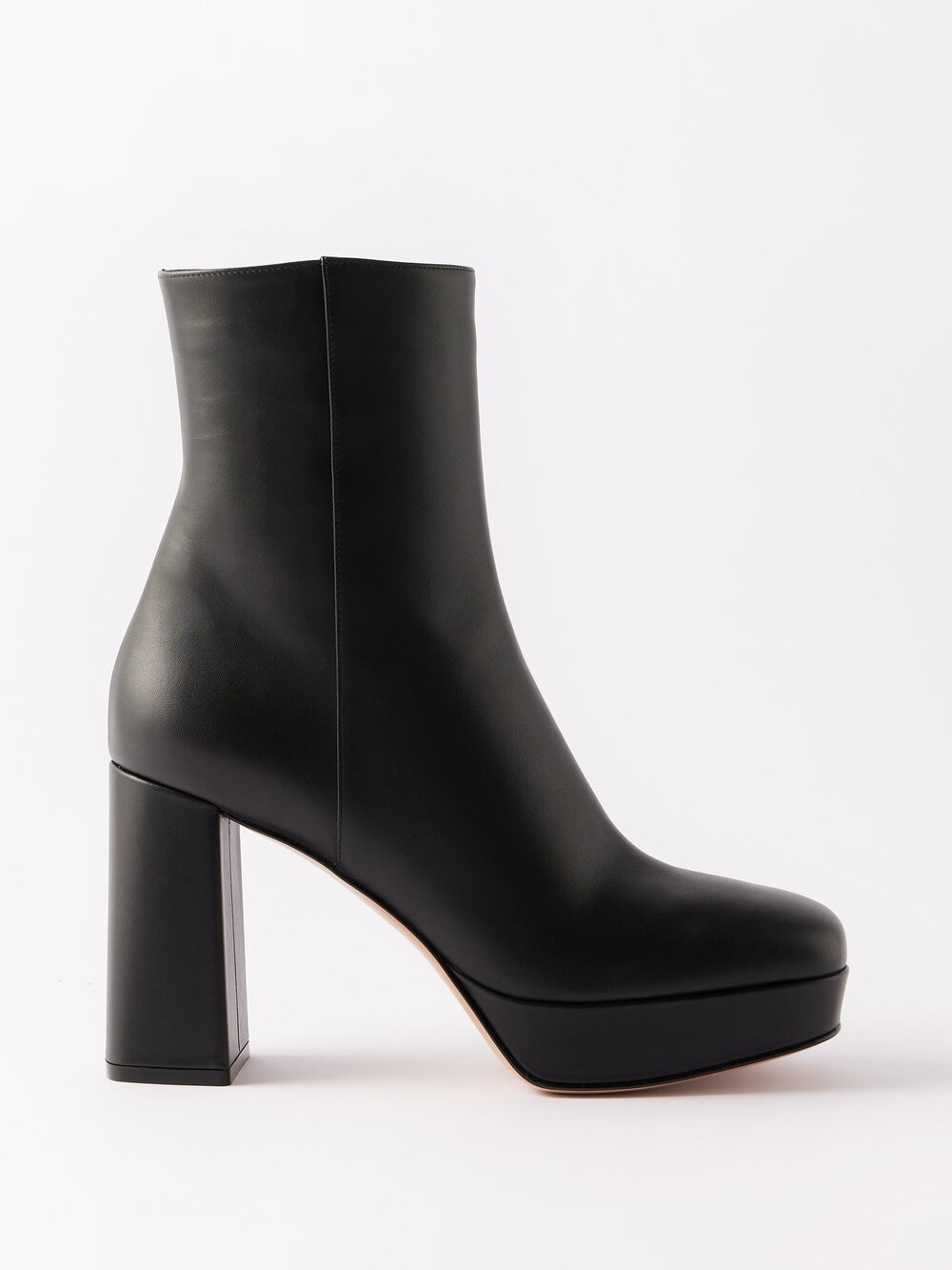 

Кожаные ботинки на платформе daisen 70 Gianvito Rossi, черный