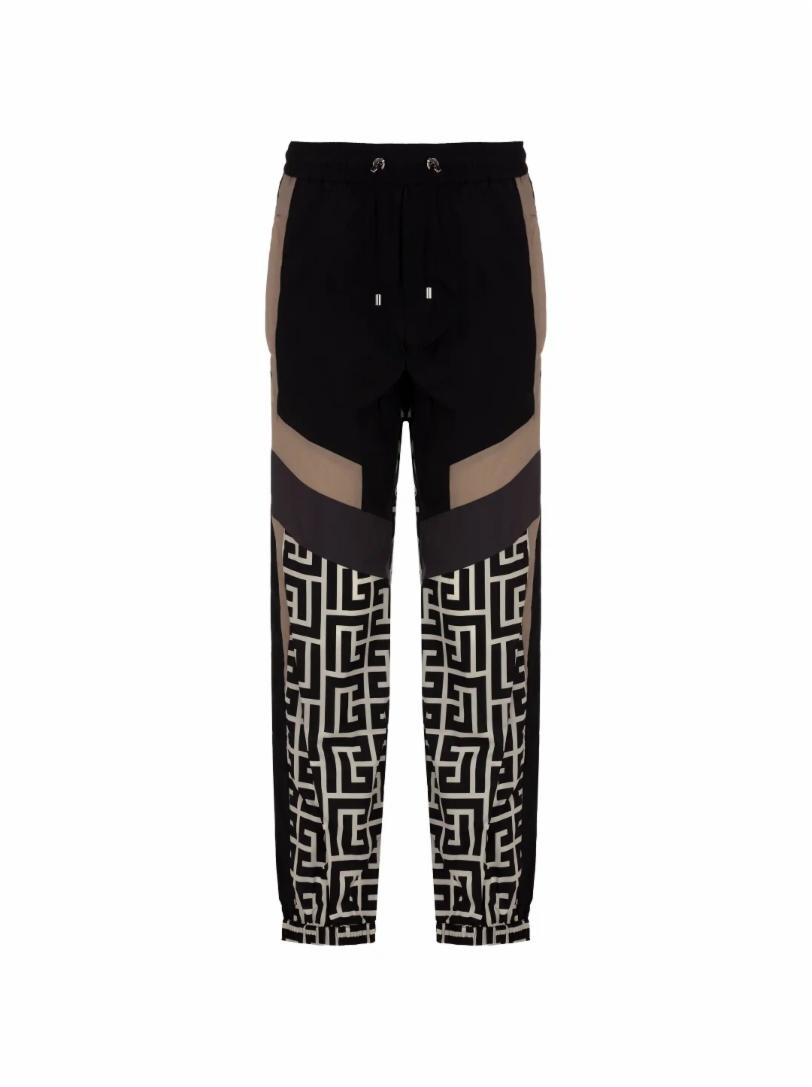 

Спортивные брюки с монограммным принтом Balmain