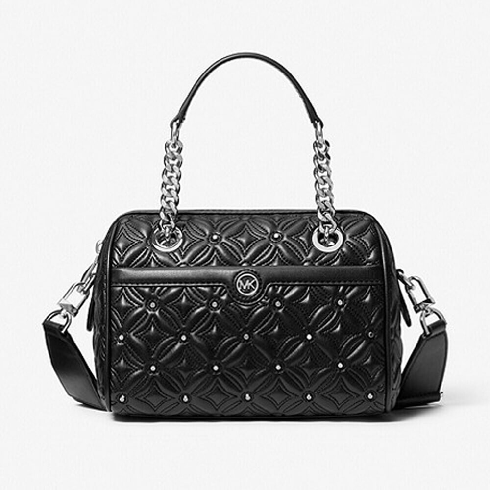 

Сумка кросс-боди Michael Michael Kors Blaire Extra-Small Quilted Faux Leather Duffel, черный