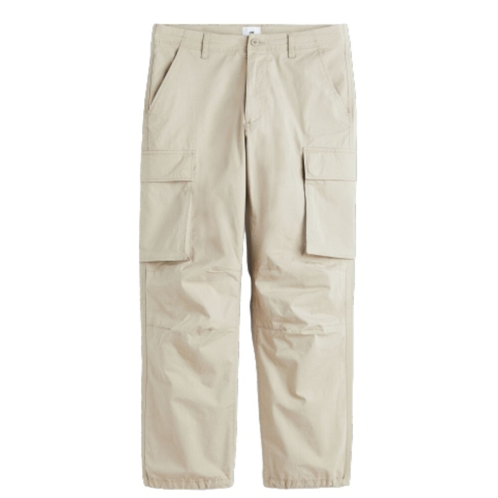 

Брюки-карго свободного кроя H&M Relaxed Fit Cargo, светло-бежевый