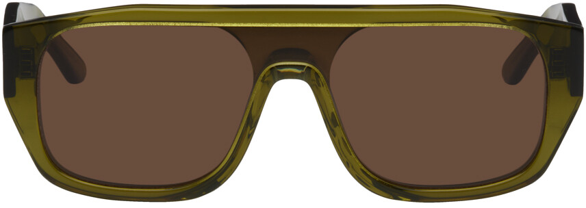 

Зеленые классические солнцезащитные очки Thierry Lasry