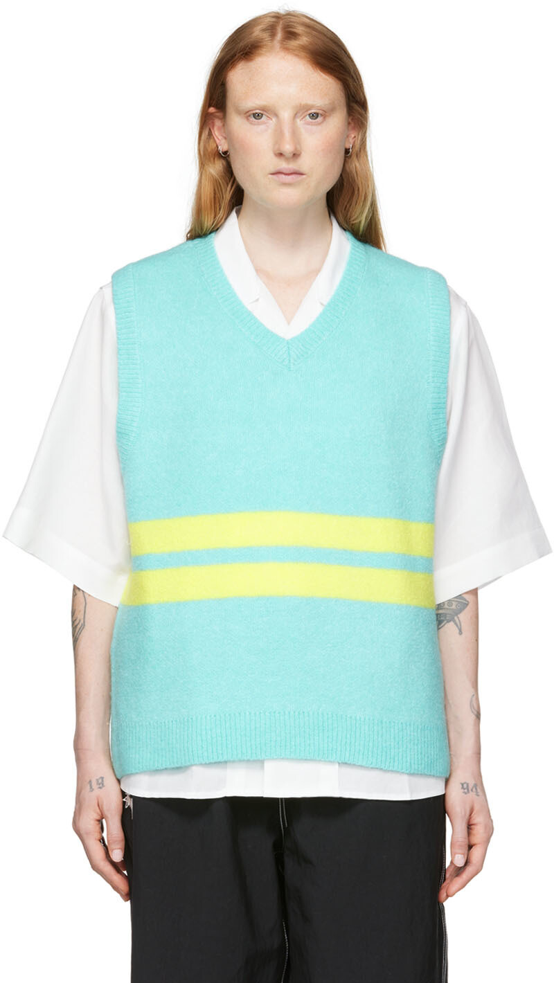 

Синий акриловый жилет Stüssy