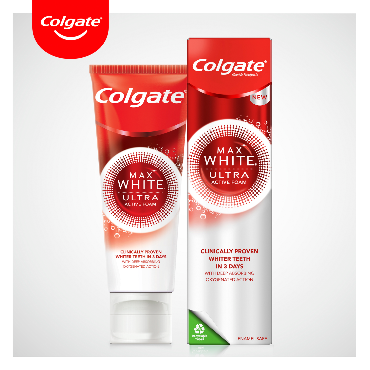 Colgate Max White Ultra Active Foam отбеливающая зубная паста, 50 мл –  купить с доставкой из-за рубежа через платформу «»